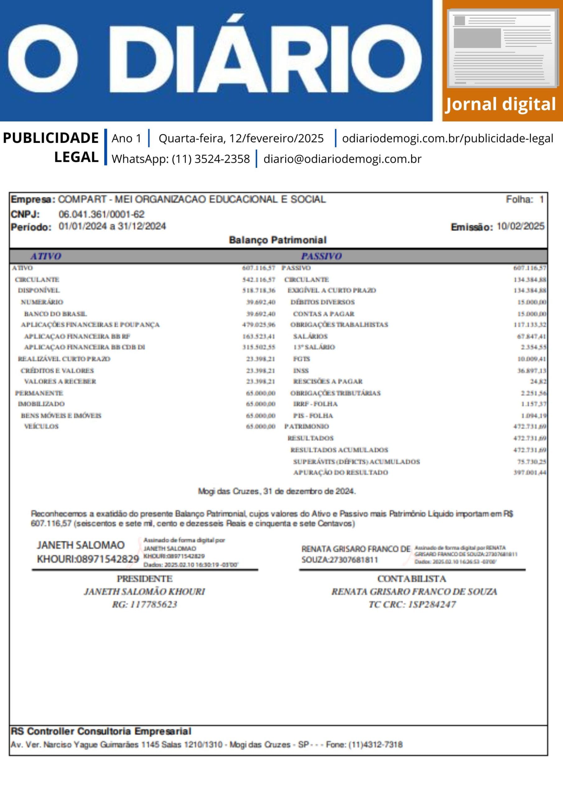 12 de fevereiro de 2025