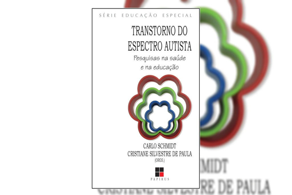 Capa de livro branca com título e nome do autor, com a borda de uma flor de diversas cores aumentando de tamanho