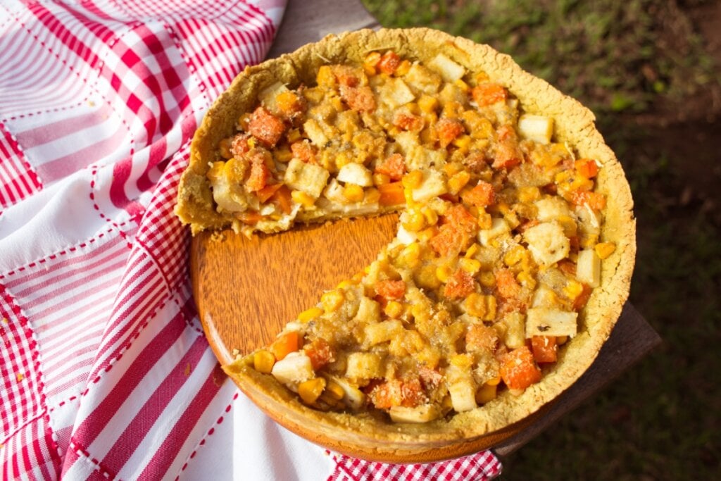 5 receitas de tortas veganas salgadas de liquidificador