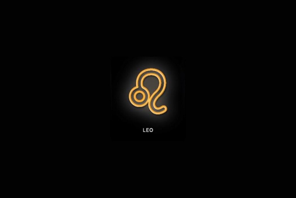 Ilustração do signo de Leão