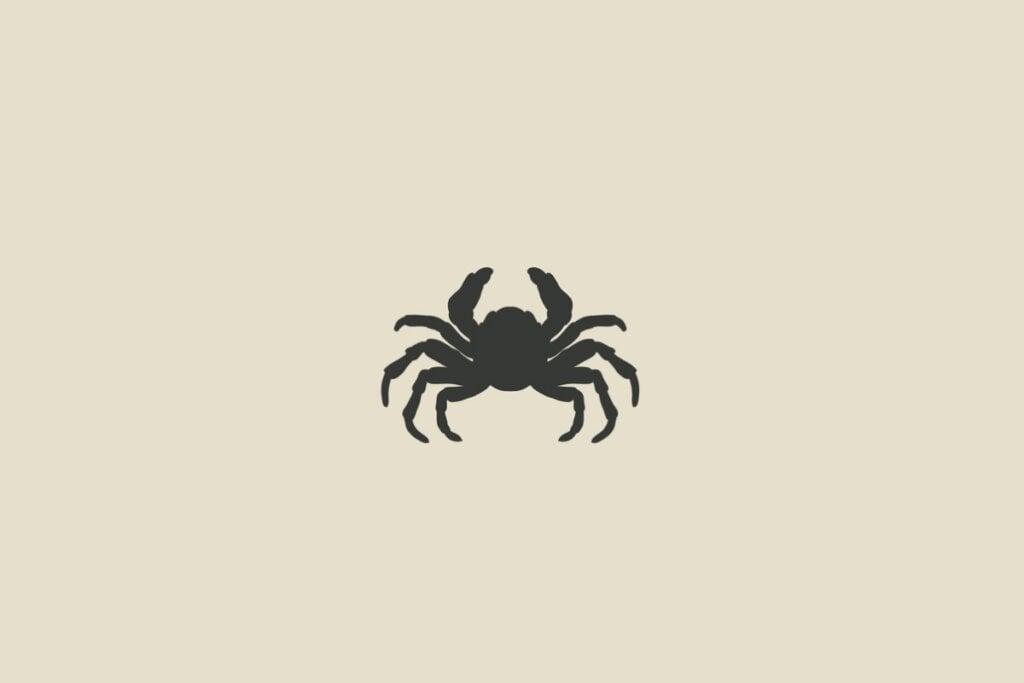 Ilustração do signo de Câncer em um fundo cinza