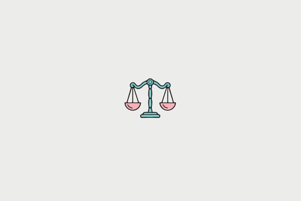 Imagem do símbolo de Libra em um fundo cinza
