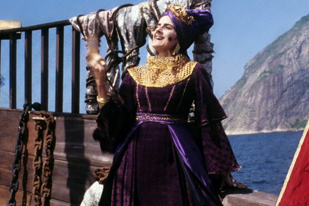 Marieta Severo como Carlota Joaquina em 'Carlota Joaquina: Princesa do Brazil'