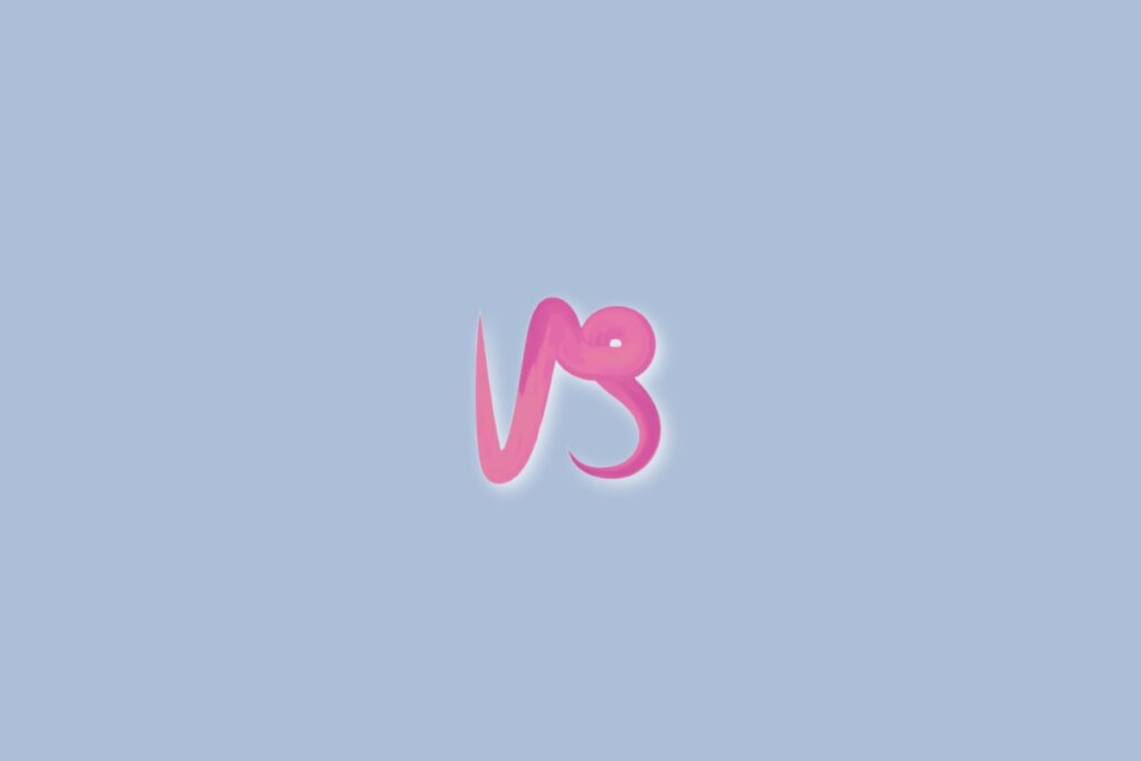 Ilustração do signo de capricórnio na cor rosa e sobre um fundo azul-claro