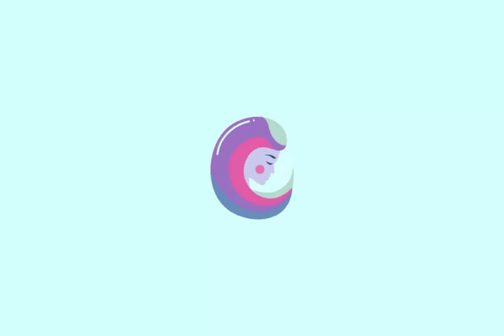 
Ilustração do signo de virgem em um fundo verde-água
